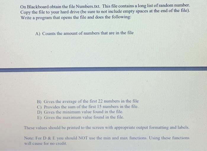 Solved In assignment 4 you worked with a file called | Chegg.com
