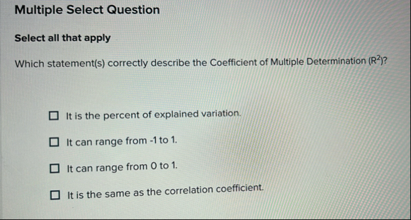 Solved Multiple Select QuestionSelect all that applyWhich | Chegg.com