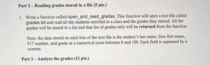 Solved using the python program please do part 2 and 3. the | Chegg.com