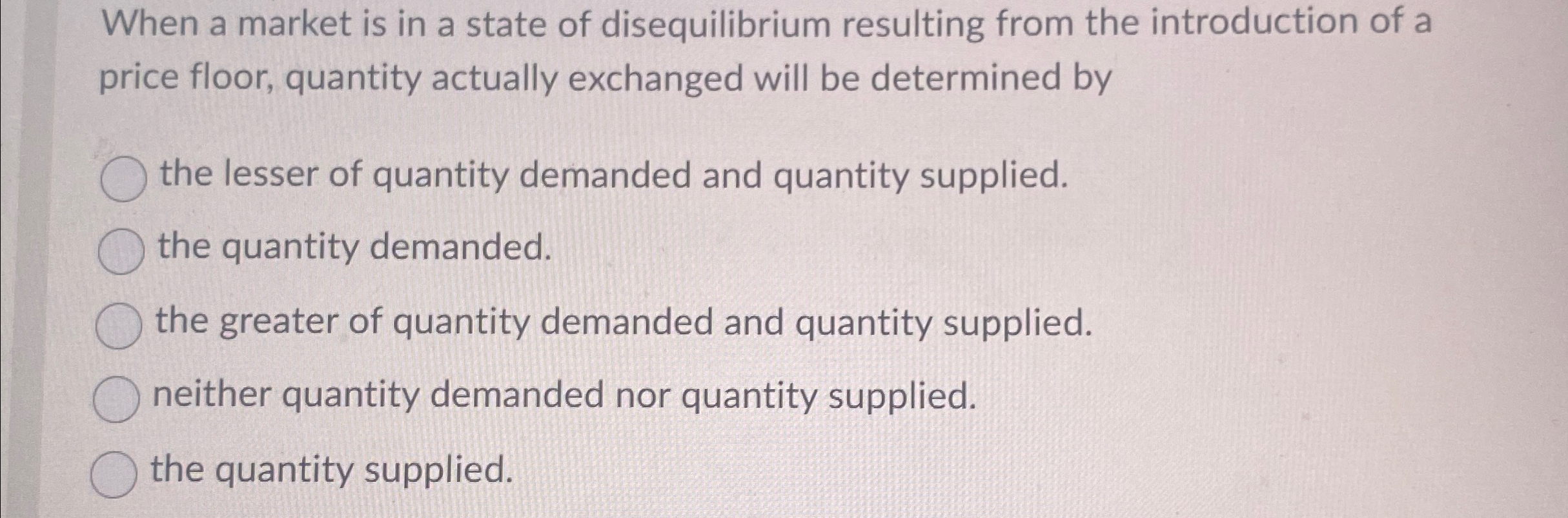 Solved When a market is in a state of disequilibrium | Chegg.com