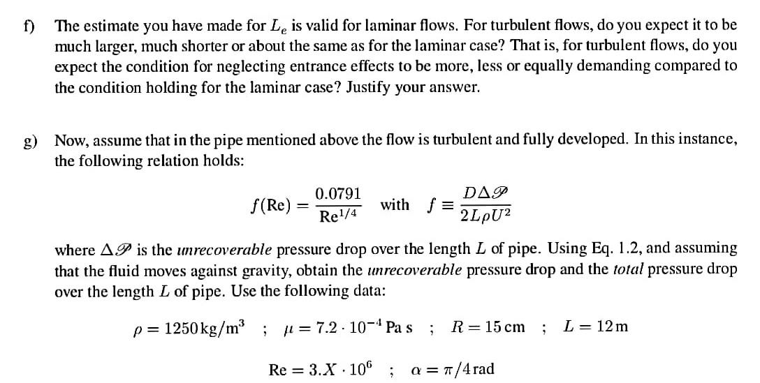 Problem Consider a cylindrical pipe of length L and | Chegg.com