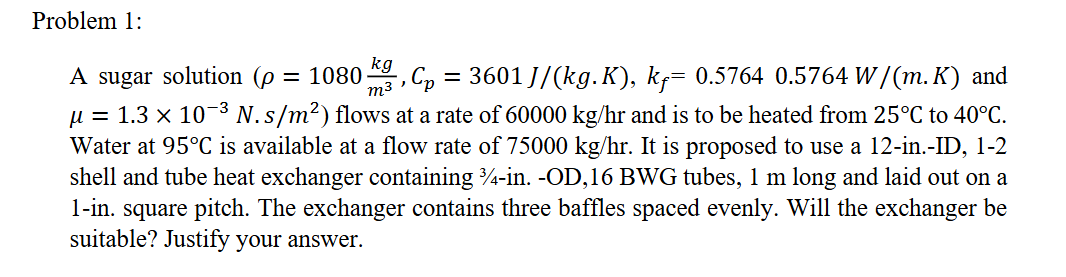 Solved Please include all equations and calcultions in ﻿the | Chegg.com