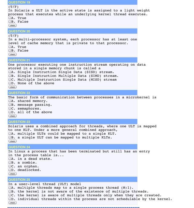Solved Topic is Operating Systems.Some questions could have
