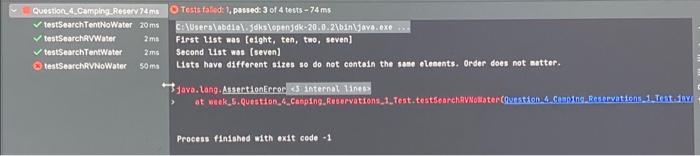 Solved Java program!Here i have a problem when I test my | Chegg.com