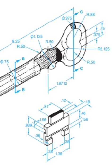 Need help with the Two View Drawings dimensions so I | Chegg.com