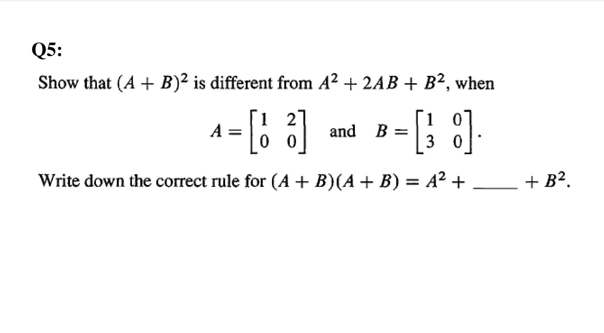 Solved Write down the 3 by 3 matrices that produce these | Chegg.com