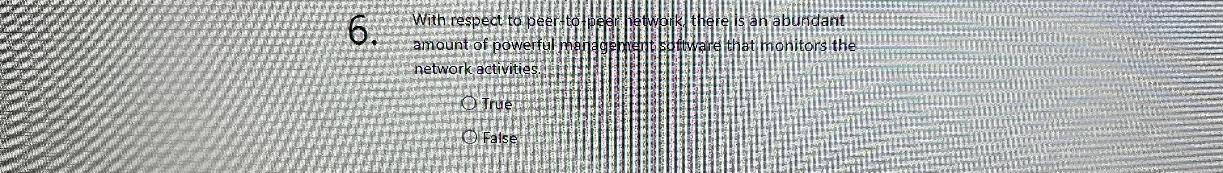 Solved With respect to peer-to-peer network, there is an | Chegg.com