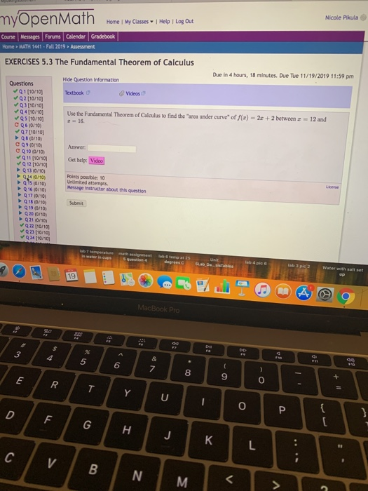 Solved myOpenMath Home / My Classes • i Help I Log Out | Chegg.com