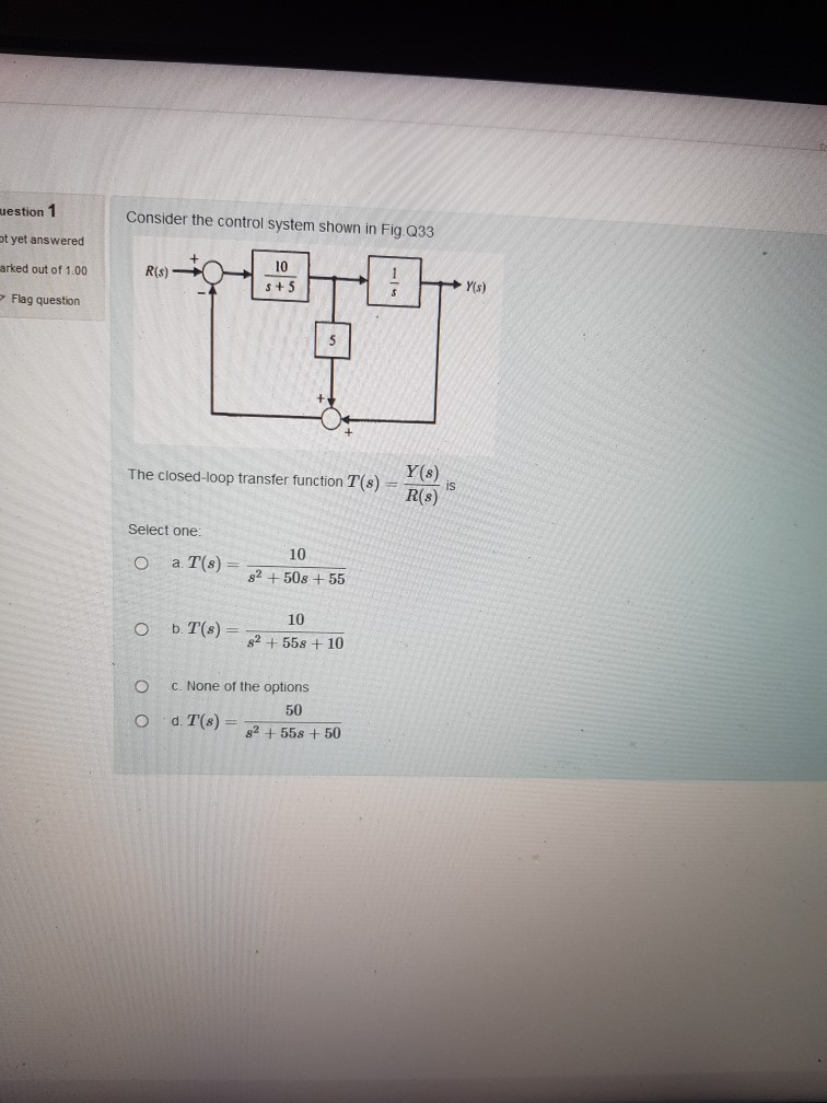 Solved muestion 1 Consider the control system shown in | Chegg.com