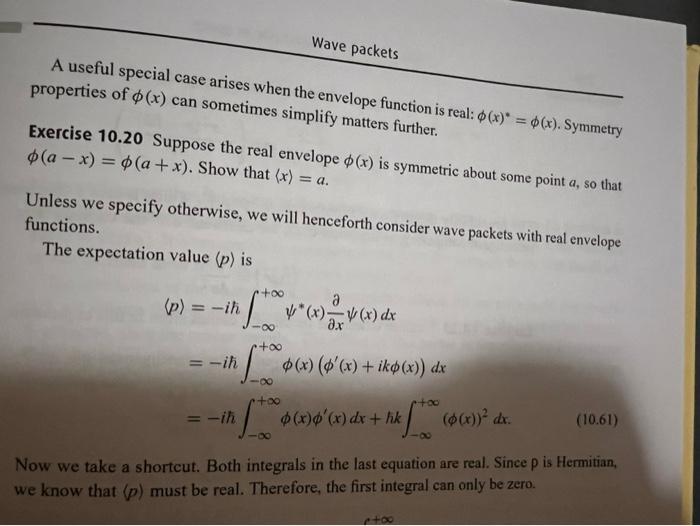 The envelope function ϕ(x) determines a lot about the | Chegg.com