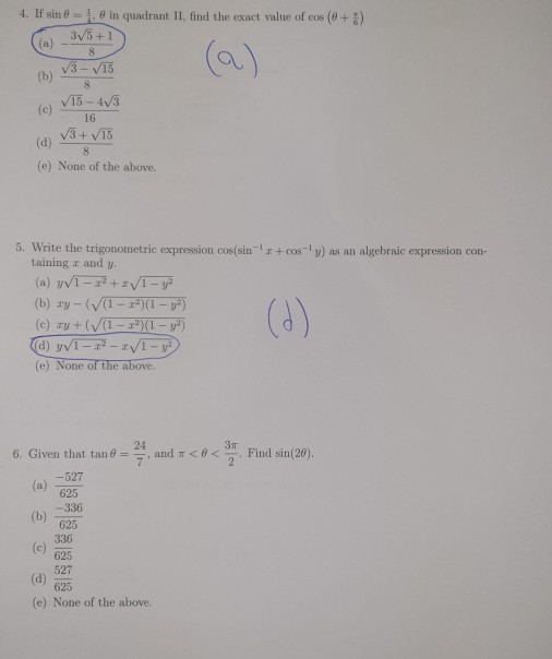 Solved Can you check my answers please and correct me if I'm | Chegg.com