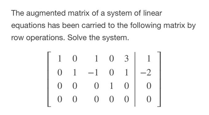 Solved Consider the following system of linear equations: 3x | Chegg.com