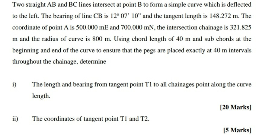 Two Straight AB And BC Lines Intersect At Point B To | Chegg.com