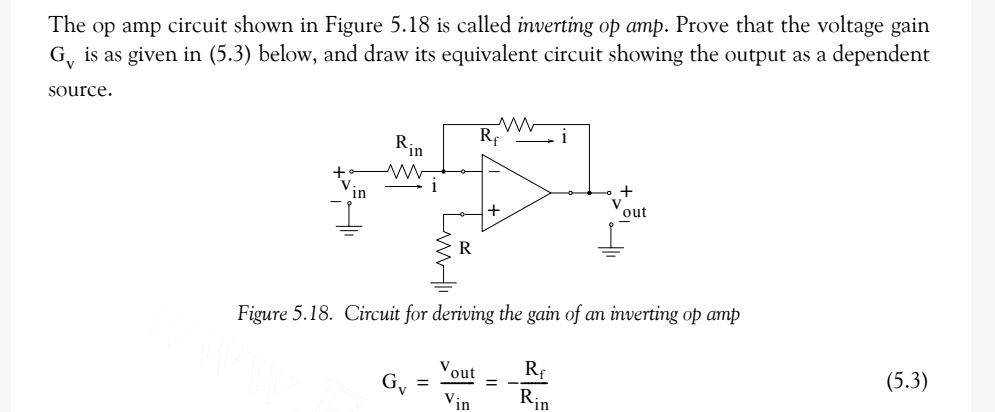 Solved The op amp circuit shown in Figure 5.18 is called | Chegg.com