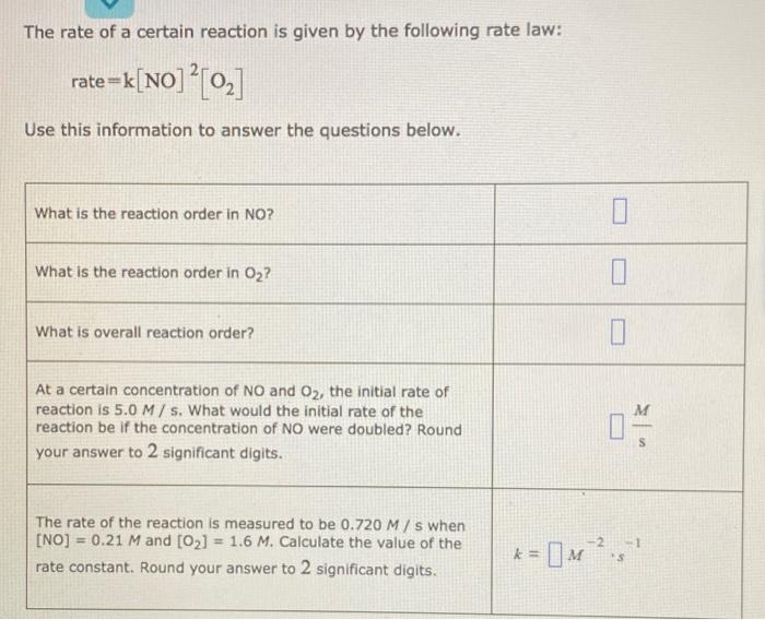 Solved The rate constant k for a certain reaction is | Chegg.com