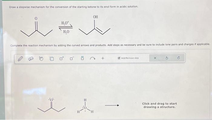 Solved Draw a stepwise mechanism for the conversion of the | Chegg.com