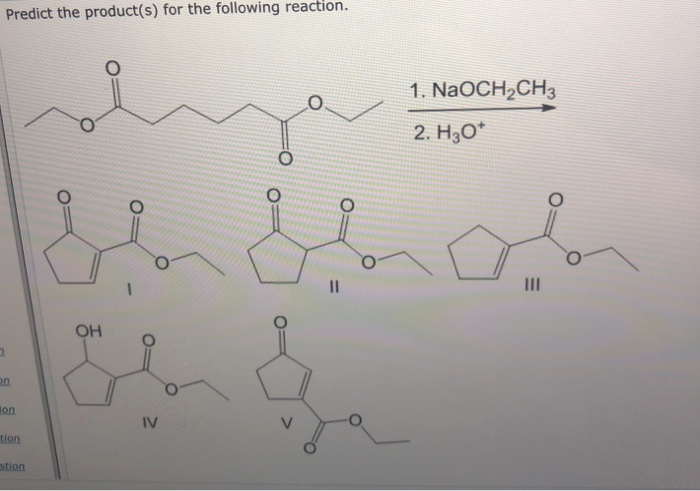 Naoch Solved Predict the product(s) for the following reaction. 1. | Chegg.com