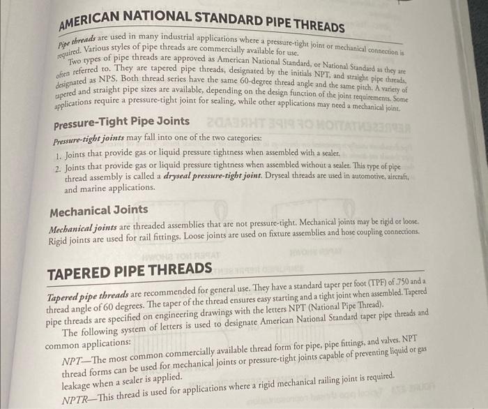 American Dryseal Pipe Thread