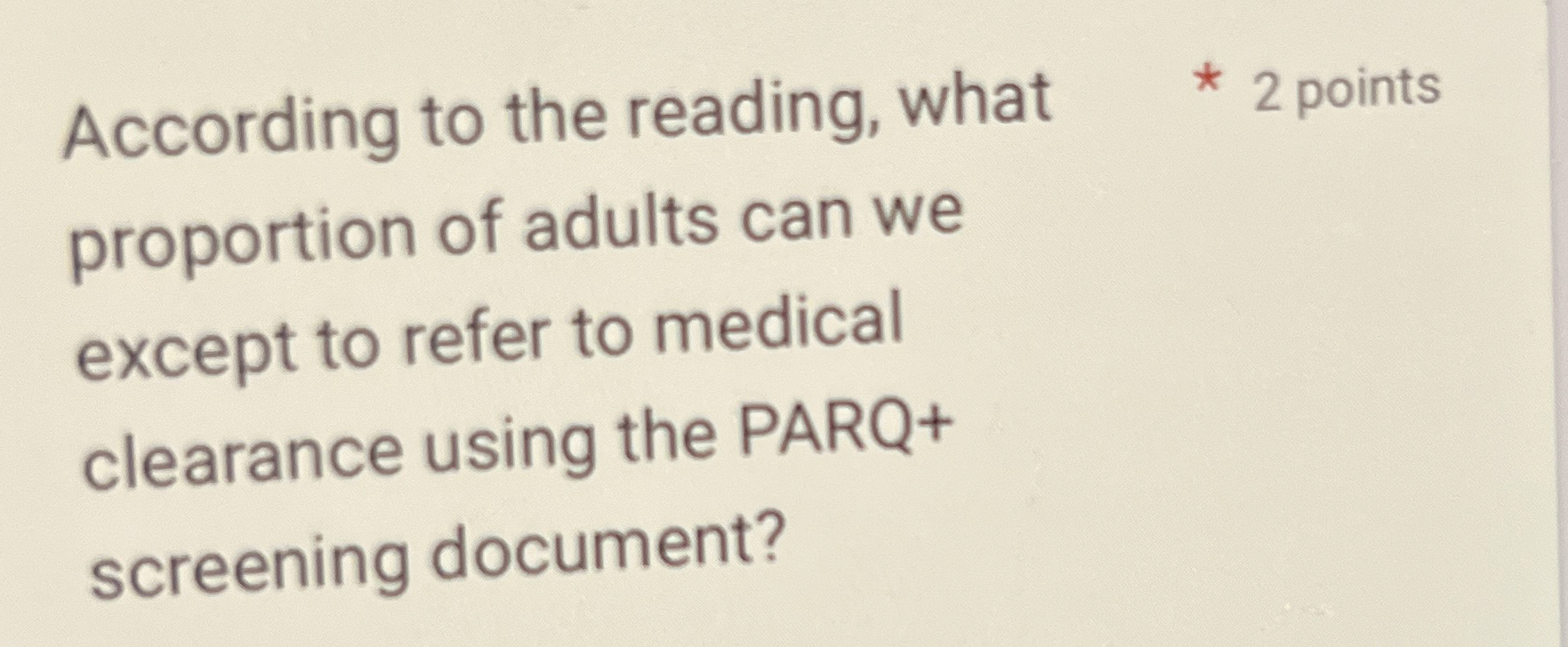 Solved According to the reading, what2 ﻿pointsproportion of | Chegg.com