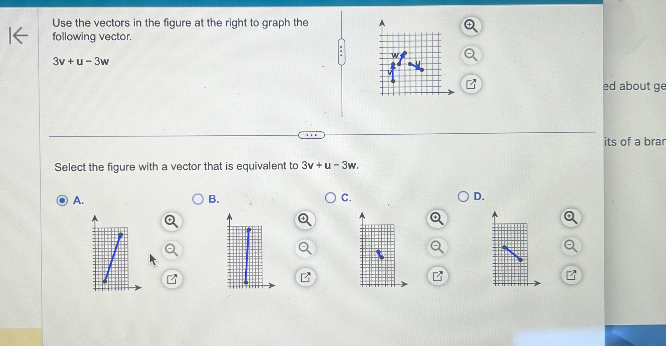 Solved Graph the following vector | Chegg.com