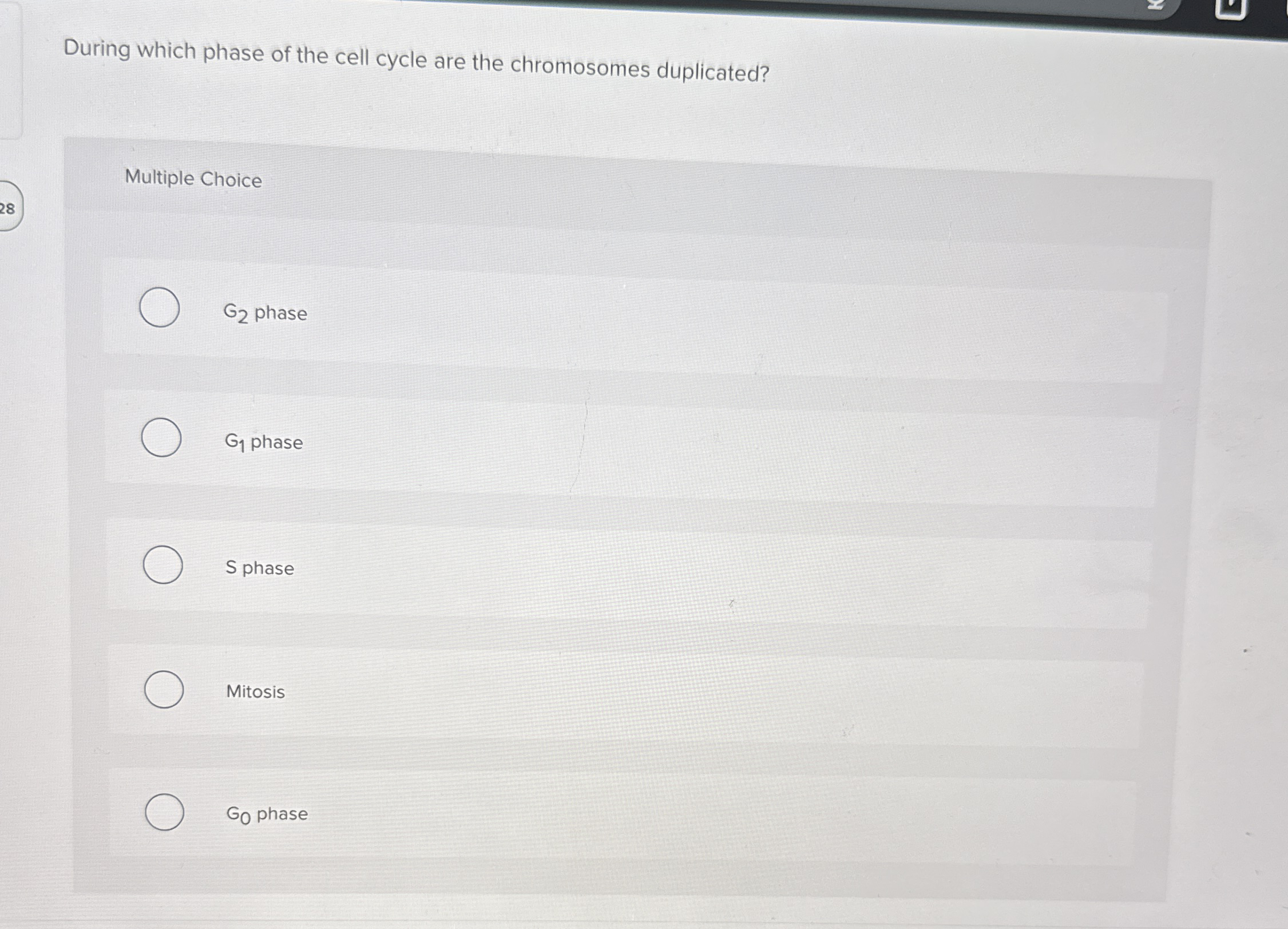 Solved During which phase of the cell cycle are the | Chegg.com