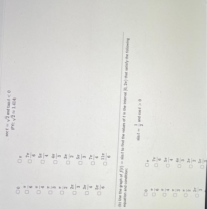 D0
?
?
?? 0 0 0
KKK/MK/N 50
?
2?
??
klo k/* klo
3
equation and condition:
(b) Use the graph of f(t) = sin t to find the value