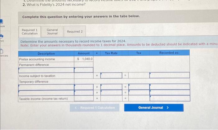 Solved For The Year Ended December 31 2024 Fidelity Chegg Com   Image