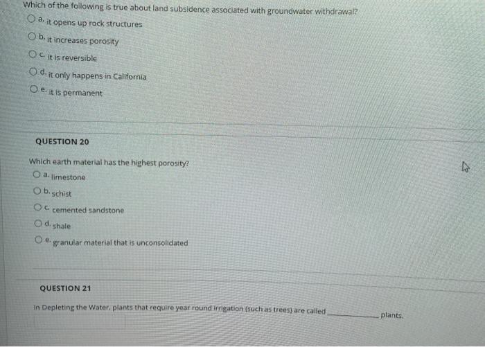 Solved O a. Which of the following is true about land | Chegg.com