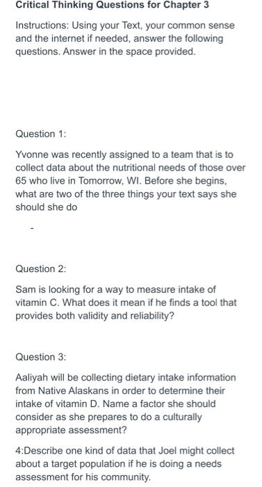 critical thinking chapter 3 quiz