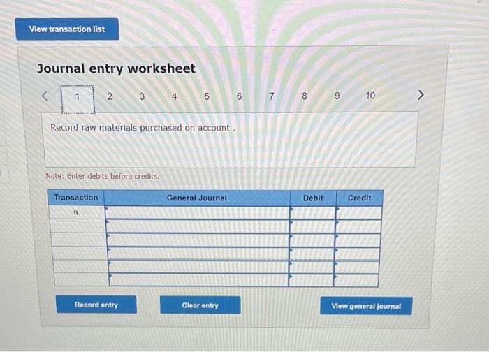 Solved Prepare journal entries to record transactions a | Chegg.com