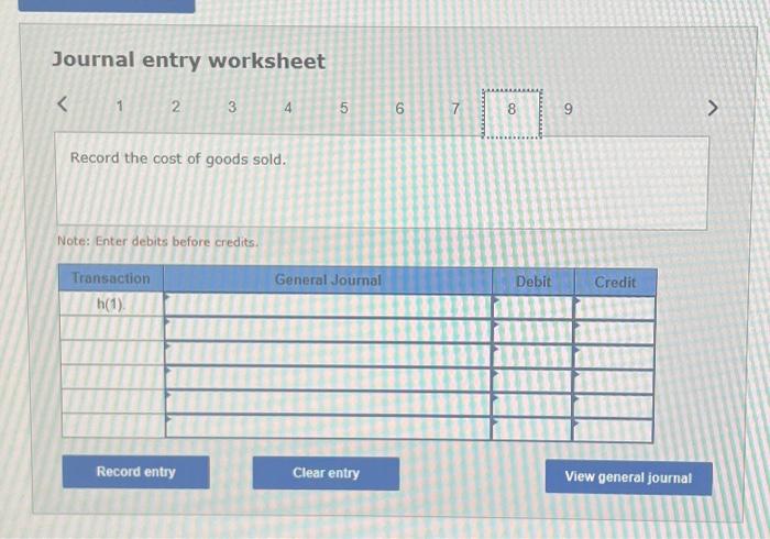 Solved Journal Entry Worksheet 1234Journal Entry | Chegg.com