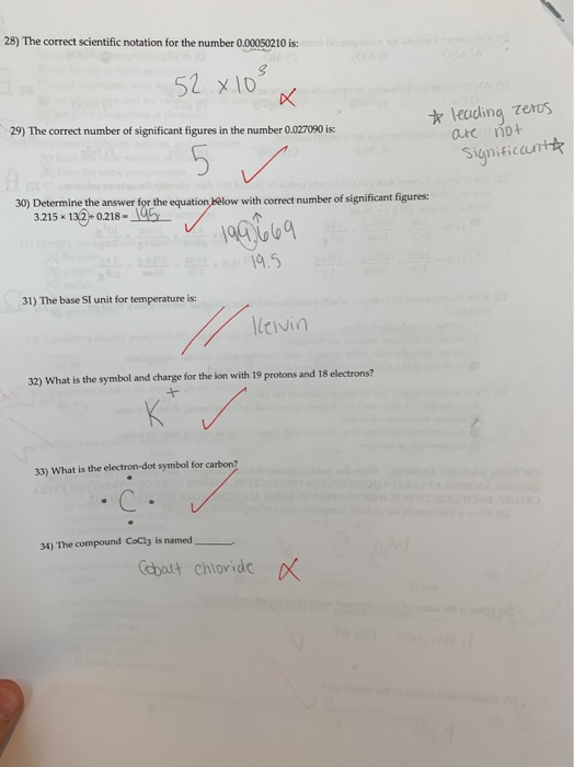 28 The Correct Scientific Notation For The Number Chegg 