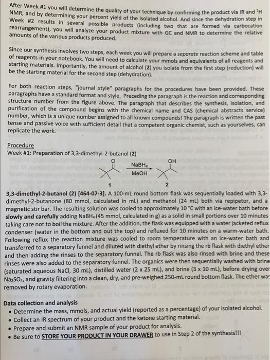 Pre-lab Preparation - Reading assignment from Organic | Chegg.com