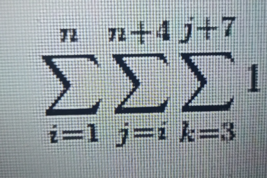 What Is The Value Of 4 In 475 Solved ∑i=1n∑j=in+4∑k=3j+71 | Chegg.com