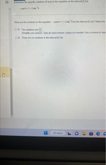 find the general solution of sin 2 theta cos 2 theta 1