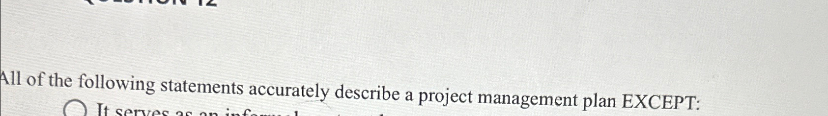 Solved All of the following statements accurately describe a | Chegg.com