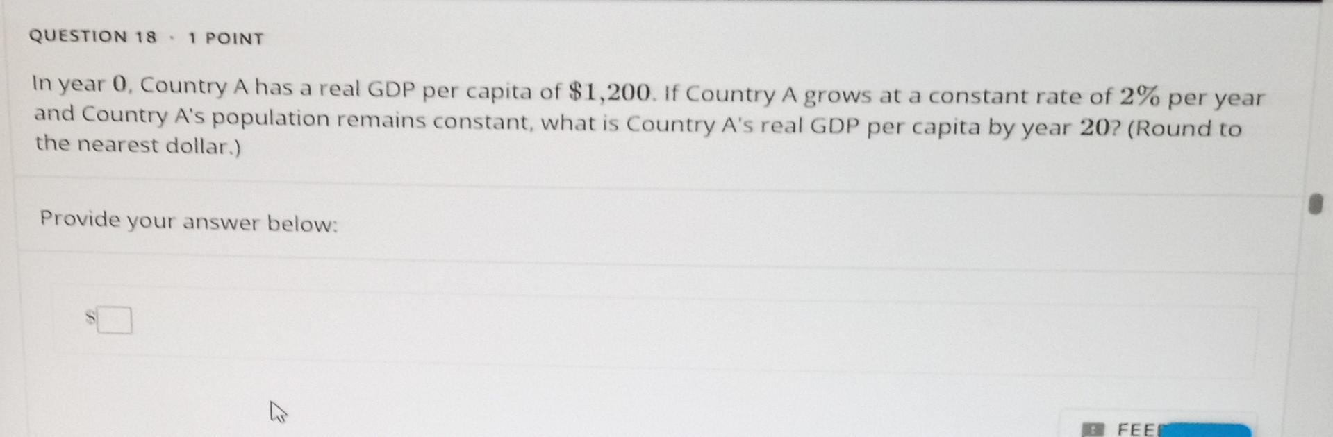 Solved In Year 0 , Country A Has A Real GDP Per Capita Of | Chegg.com