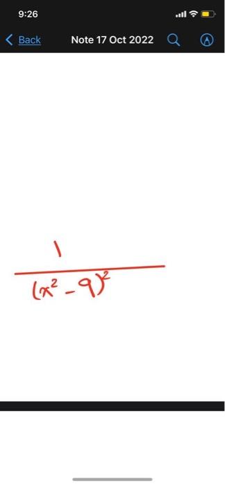 \( \frac{1}{\left(x^{2}-9\right)^{2}} \)