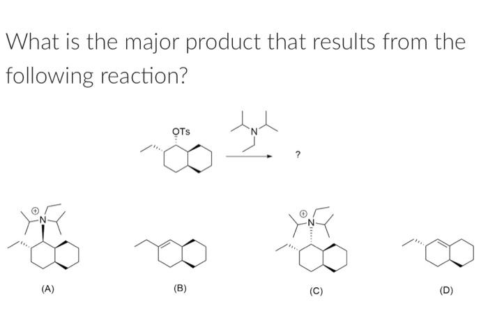 Solved What Is The Major Product That Results From The | Chegg.com