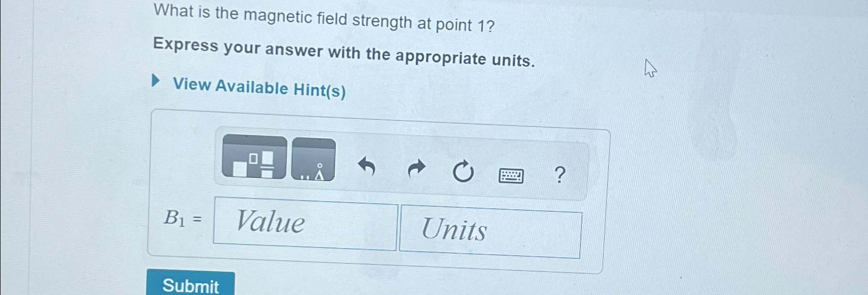Solved What is the magnetic field strength at point | Chegg.com