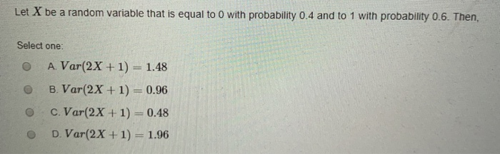 Solved Let X be a random variable that is equal to 0 with | Chegg.com