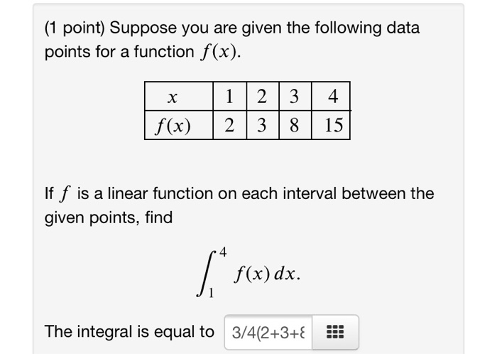 solved-1-point-suppose-you-are-given-the-following-data-chegg