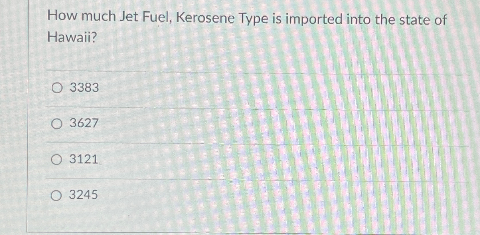 Solved How much Jet Fuel, Kerosene Type is imported into the