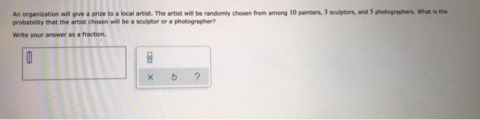 Solved photographers. What is the An organization will give | Chegg.com