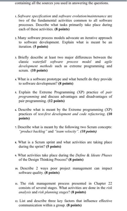 Solved COMP 3223 - Software Engineering Assignment 1 - Due | Chegg.com