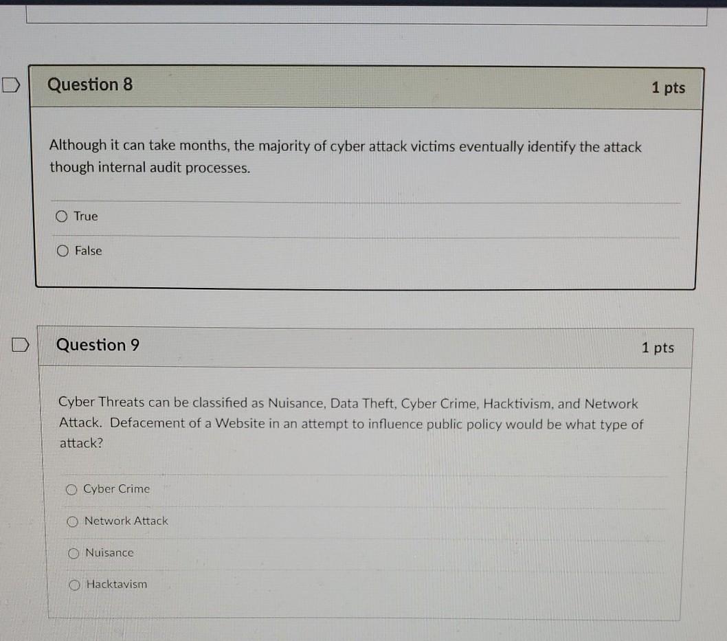 Solved Question 8 1 pts Although it can take months, the | Chegg.com