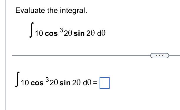 integration of sin 2 theta cos 3 theta d theta