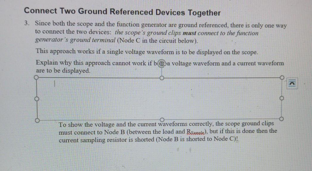 Connect Two Ground Referenced Devices Together 3. | Chegg.com