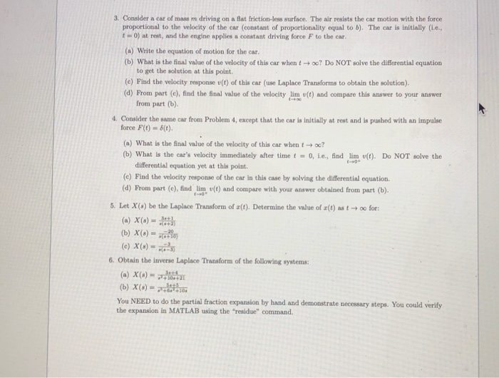Solved problems 4-6 please! Problem 3 does not need to be | Chegg.com