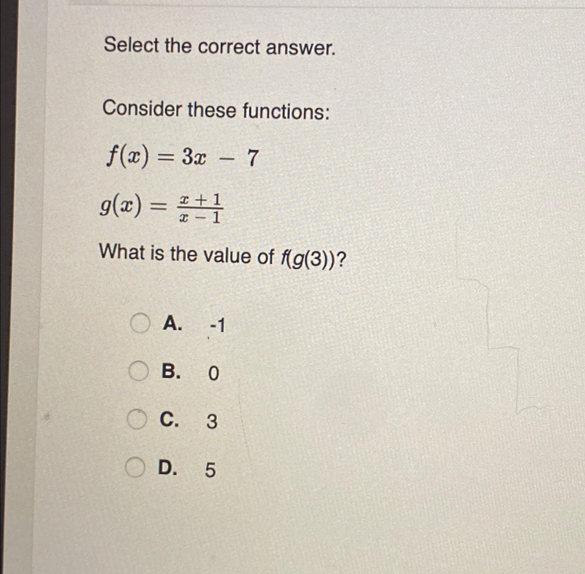 Solved Select the correct answer.Consider these | Chegg.com